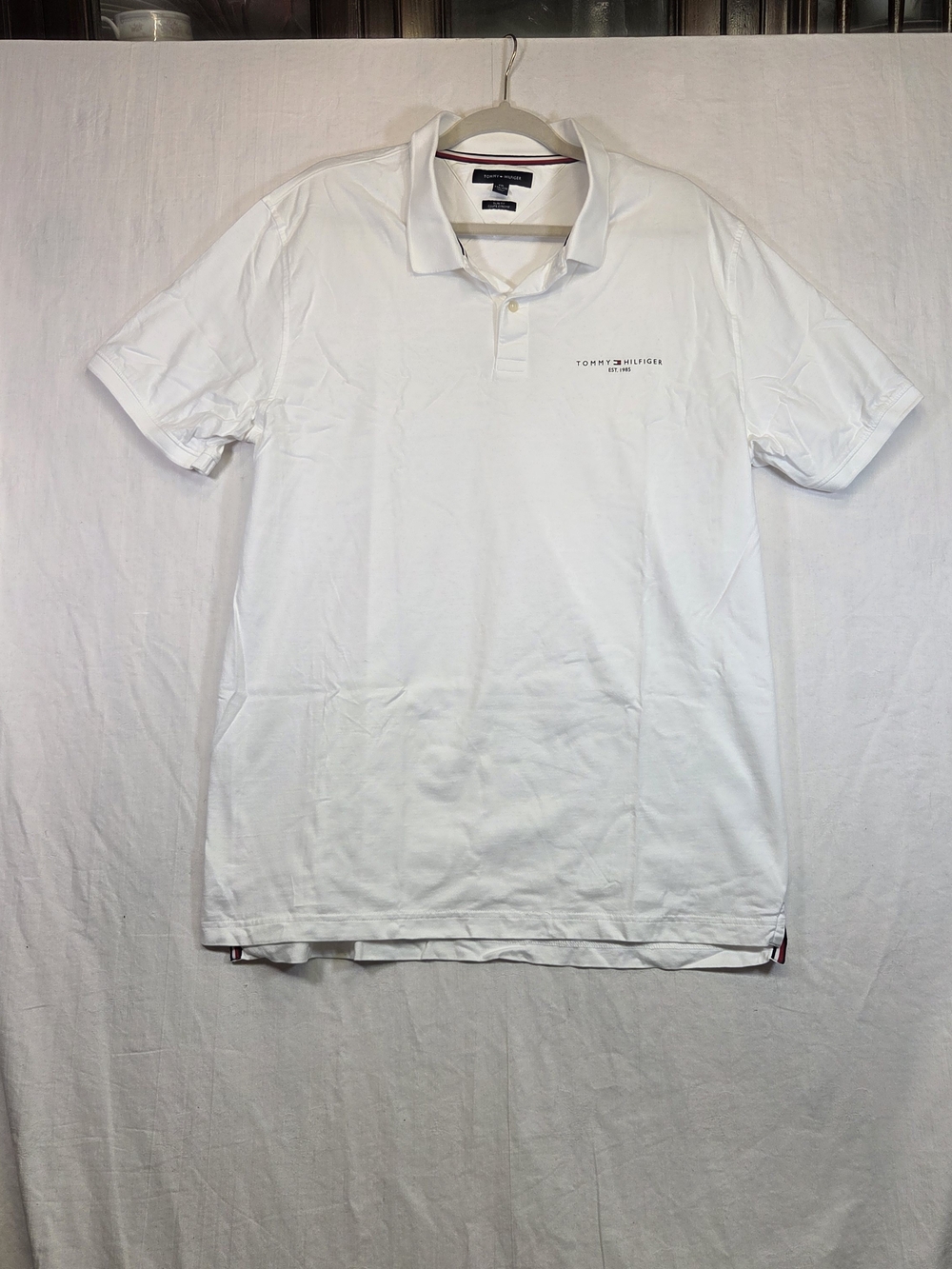 Tommy Hilfiger Men's White Polo with Subtle Logo XXL #140
